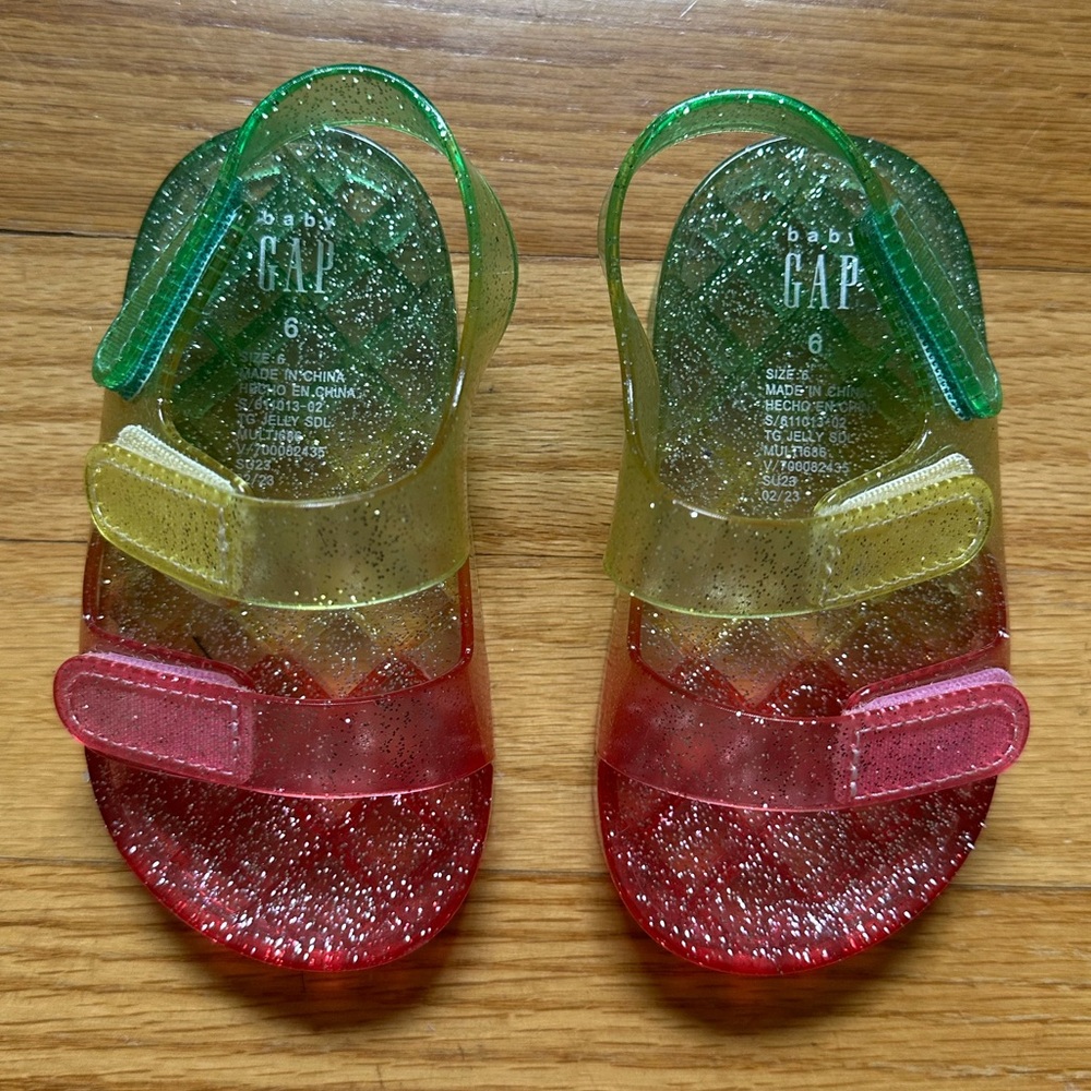 Gap Tri-color Girls Jelly Sandals